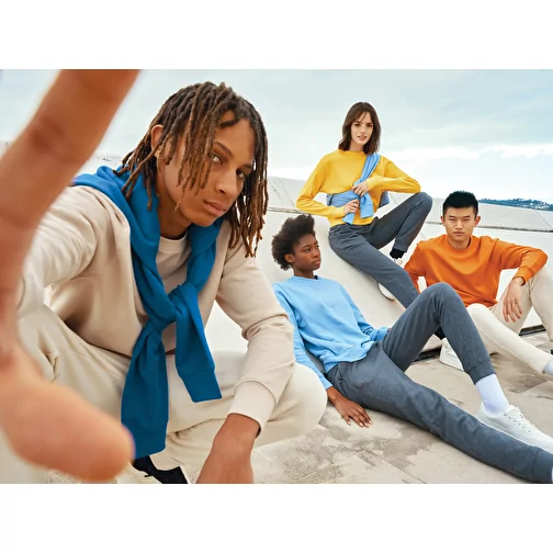 Iqoniq Etosha Lightweight Sweater en coton recyclé, bleu roi, Image 18