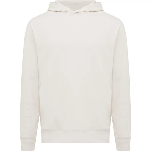 Iqoniq Yengo Hoodie avec poches latérales en rec. coton, ivory white, Image 1