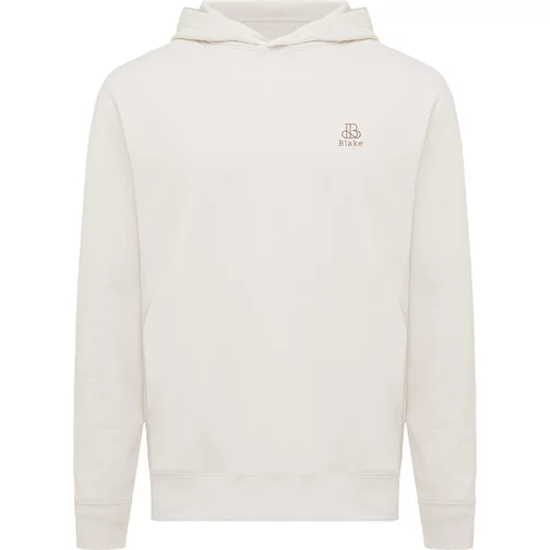 Iqoniq Yengo Hoodie avec poches latérales en rec. coton, ivory white, Image 3