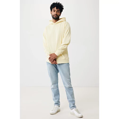 Iqoniq Yengo Hoodie avec poches latérales en rec. coton, cream yellow, Image 10