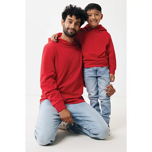 Iqoniq Yengo Hoodie avec poches latérales en rec. coton, rouge, Image 15