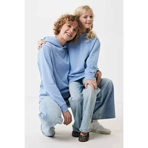Iqoniq Yengo Hoodie avec poches latérales en rec. coton, sky blue, Image 18