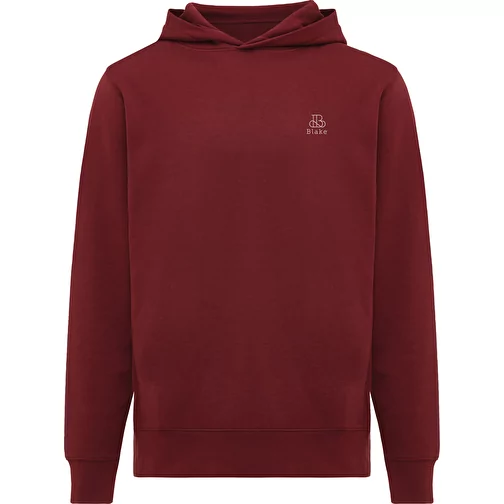 Iqoniq Yengo Hoodie avec poches latérales en rec. coton, bordeaux, Image 3