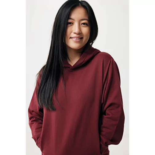 Iqoniq Yengo Hoodie avec poches latérales en rec. coton, bordeaux, Image 10