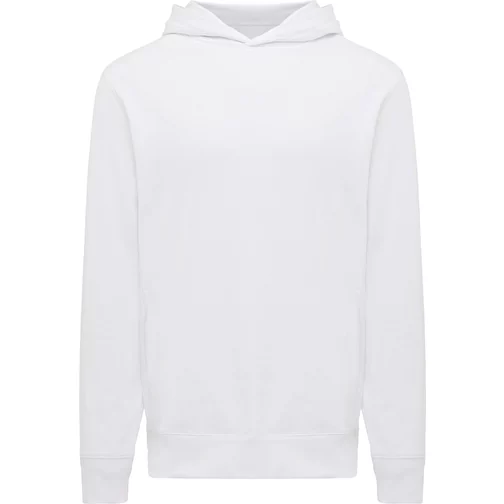 Sweat à capuche Iqoniq Yengo avec poches latérales en coton recyclé, blanc recyclé, Image 1