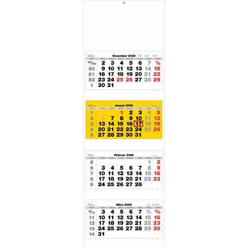calendrier 4 mois 'Murcia' allemand jaune, Image 1