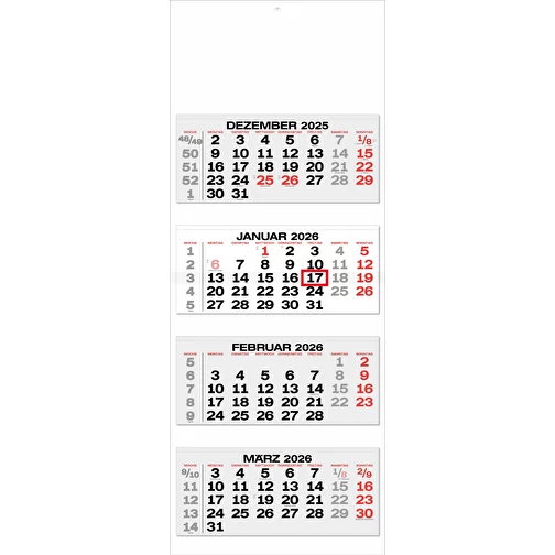 calendrier 4 mois 'Malaga' allemand gris, Image 1