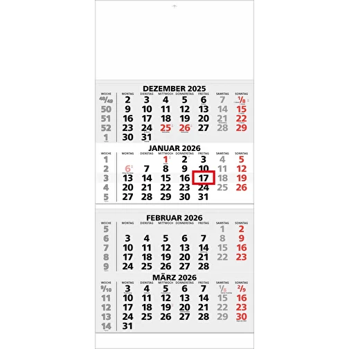 calendrier 4 mois 'Krakau' allemand gris, Image 1