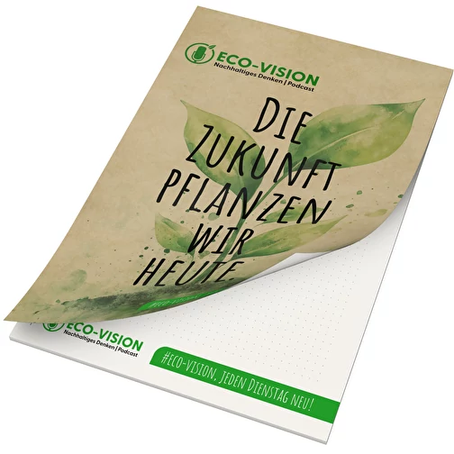 Bloc-notes Cover Recycling, A4, 50 feuilles avec 4 perforations de classement, Image 1
