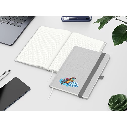 Carnet de notes Ocean-Book Recycling, gris clair, Image 3
