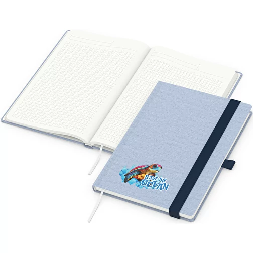 Carnet de notes Ocean-Book Recycling, bleu, Image 1