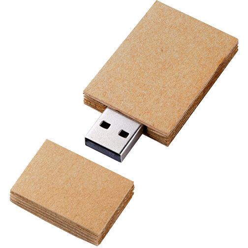 USB Stick Boxboard 1GB , Promo Effects MB , natur MB , 1 GB , Pappe MB , 3 - 10 MB/s MB , 6,00cm x 0,80cm x 2,80cm (Länge x Höhe x Breite), Bild 2