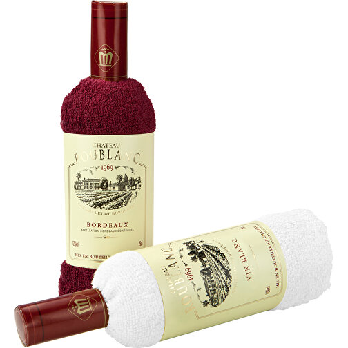 Wellness-Geschenkset: Château Frottee Bordeaux , bordeaux, 100 % Baumwolle, 6,00cm x 23,00cm x 6,00cm (Länge x Höhe x Breite), Bild 2