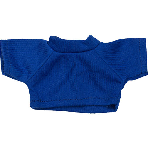 Mini-T-Shirt , blau, 100% Polyester, 8,00cm x 0,50cm x 15,00cm (Länge x Höhe x Breite), Bild 1