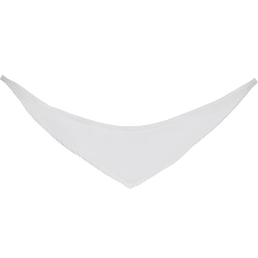 Dreiecktuch , weiss, 100% Polyester, 37,00cm x 0,20cm x 9,00cm (Länge x Höhe x Breite), Bild 1