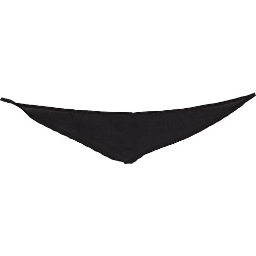 Dreiecktuch , schwarz, 100% Polyester, 37,00cm x 0,20cm x 9,00cm (Länge x Höhe x Breite), Bild 1