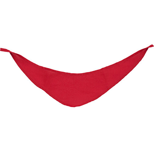 Dreiecktuch , rot, 100% Polyester, 37,00cm x 0,20cm x 9,00cm (Länge x Höhe x Breite), Bild 1