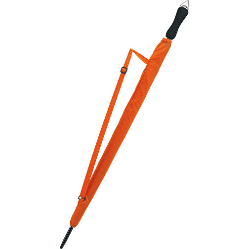 Golfschirm MOBILE , orange, Metall / Polyester, , Bild 2