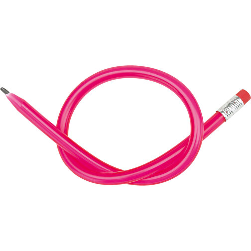 Flexibler Bleistift AGILE , pink, PVC, frei von Phthalaten, 35,00cm (Länge), Bild 1