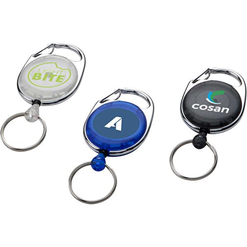 Gerlos Schlüsselkette Mit Rollerclip , blau, ABS Kunststoff, 3,50cm x 6,50cm x 1,00cm (Länge x Höhe x Breite), Bild 4