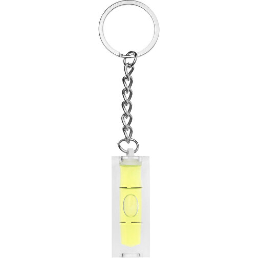Leveler Schlüsselanhänger , transparent, Acryl, 1,50cm x 4,00cm x 1,50cm (Länge x Höhe x Breite), Bild 3