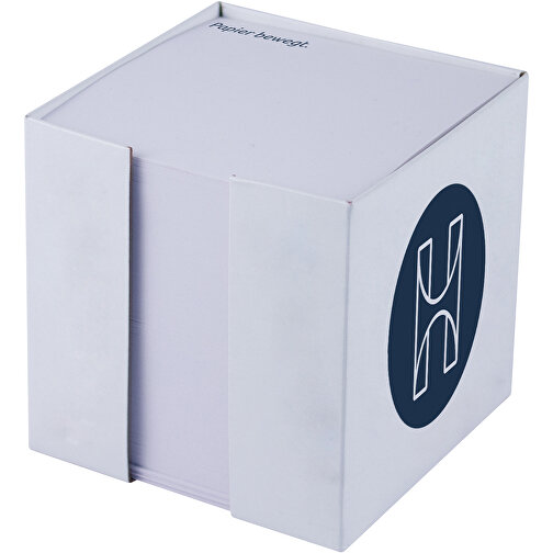 Kartonbox 'Arton-Plus' 9,8 X 9,8 X 10 Cm , Box: 395 g/m² Chromokarton, Füllung: 90 g/m² holzfrei weiß, chlorfrei gebleicht, 9,80cm x 10,00cm x 9,80cm (Länge x Höhe x Breite), Bild 2