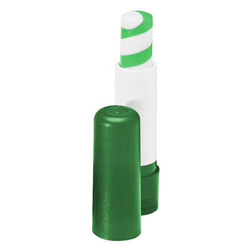 VitaLip® 'Twister' , dunkelgrün/weiß/dunkelgrün gefrostet, PS, 6,30cm (Höhe), Bild 1