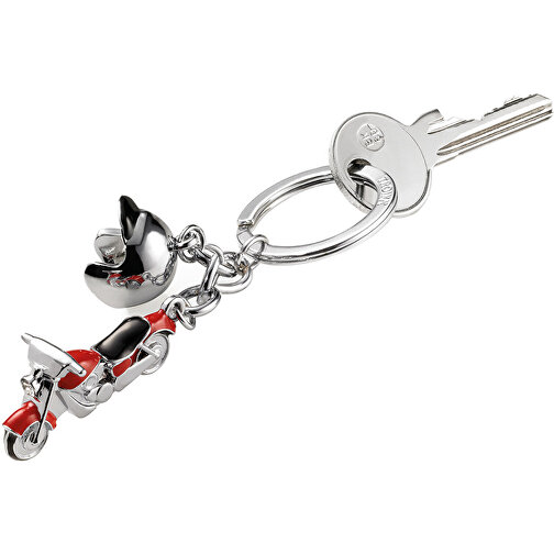 TROIKA Schlüsselanhänger KEY CRUISING , Troika, rot, schwarz, Metallguss, 11,40cm x 1,90cm x 3,50cm (Länge x Höhe x Breite), Bild 3