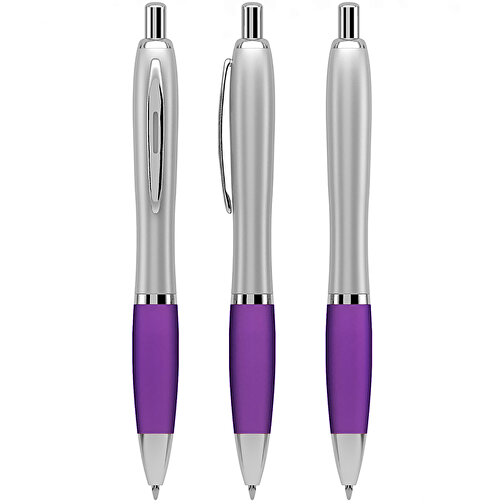 Kugelschreiber Neapel , Promo Effects, violett, Kunststoff, 14,00cm (Länge), Bild 1
