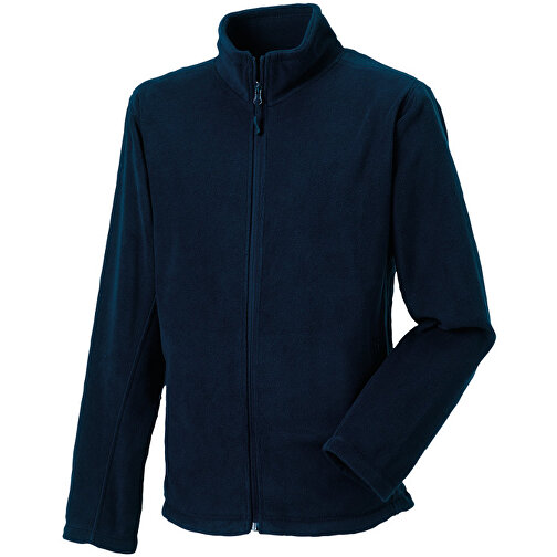 Outdoor Fleece Mit D. Reissverschluss , Russell, navy blau, 100 % Polyester, 4XL, , Bild 1