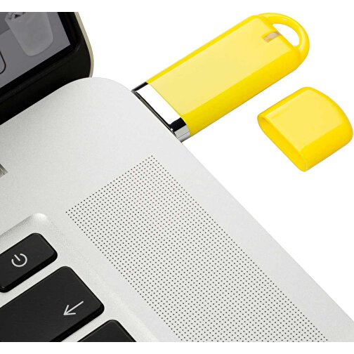 USB-Stick Focus Glänzend 2.0 4GB , Promo Effects MB , gelb MB , 4 GB , Kunststoff MB , 3 - 10 MB/s MB , , Bild 4