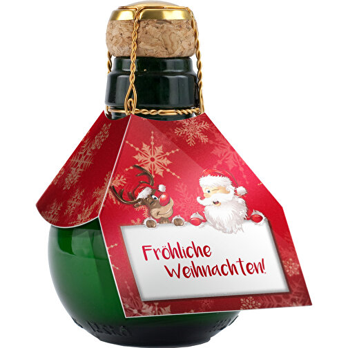 Kleinste Sektflasche: Fröhliche Weihnachten , Gemischt, 7,50cm x 12,00cm x 7,50cm (Länge x Höhe x Breite), Bild 3