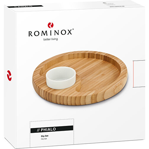 ROMINOX® Dip-Set // Phialo , braun, Bambus, Keramik, 20,00cm x 2,00cm x 20,00cm (Länge x Höhe x Breite), Bild 3