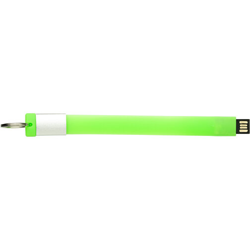 USB-Stick Schlaufe 2.0 2GB , Promo Effects MB , grün MB , 2 GB , Kunststoff MB , 3 - 10 MB/s MB , 12,10cm x 1,65cm (Länge x Breite), Bild 2