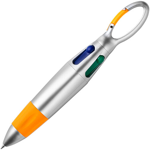 Kugelschreiber Mailand , orange, ABS, TPR, , Bild 2