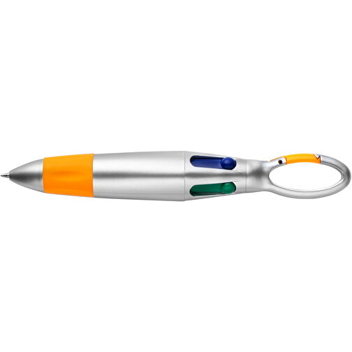 Kugelschreiber Mailand , orange, ABS, TPR, , Bild 3