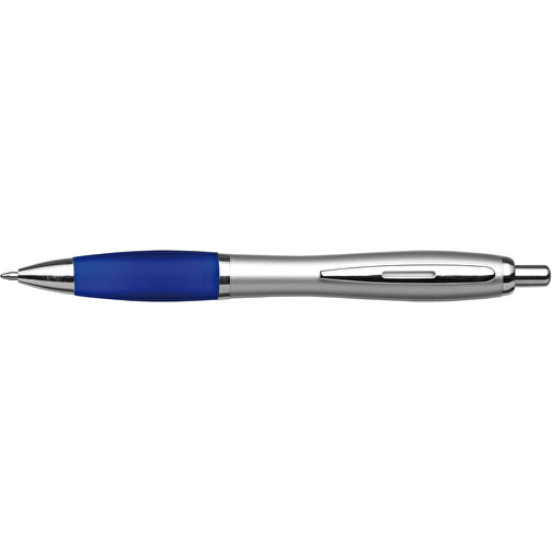 Kugelschreiber Aus Kunststoff Cardiff , blau, ABS, Plastik, AS, Stahl, 14,00cm (Höhe), Bild 3