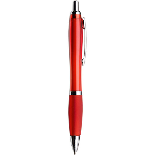 Kugelschreiber Aus Kunststoff Newport , rot, ABS, Plastik, AS, Stahl, , Bild 1