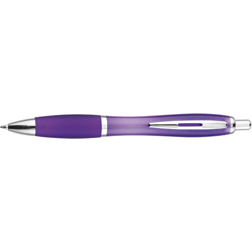 Kugelschreiber Newport , violett, ABS, Stahl, AS, 6,30cm x 0,40cm x 14,00cm (Länge x Höhe x Breite), Bild 3