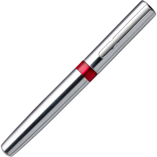Kugelschreiber Aus Metall Rex , rot, Plastik, Eisen, Edelstahl 202, , Bild 2