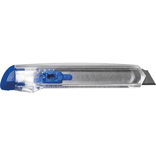 Cutter-Messer Aus Kunststoff Khia , blau, Metall, PS, 15,00cm x 1,40cm x 2,50cm (Länge x Höhe x Breite), Bild 1