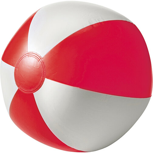 Aufblasbarer Wasserball , rot, PVC 0.15 mm, , Bild 1