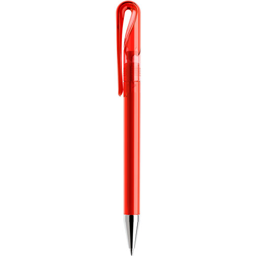 Prodir DS1 TTC Twist Kugelschreiber , Prodir, rot, Kunststoff/Metall, 14,10cm x 1,40cm (Länge x Breite), Bild 2