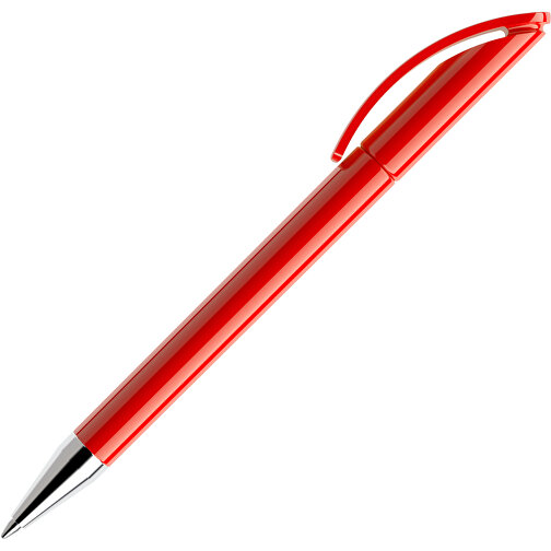 Prodir DS3 TPC Twist Kugelschreiber , Prodir, rot, Kunststoff/Metall, 13,80cm x 1,50cm (Länge x Breite), Bild 4