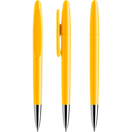 Prodir DS5 TPC Twist Kugelschreiber , Prodir, gelb, Kunststoff/Metall, 14,30cm x 1,60cm (Länge x Breite), Bild 6
