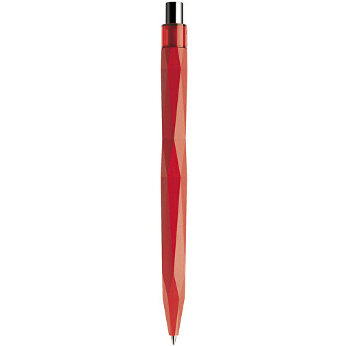 Prodir QS20 PMT Push Kugelschreiber , Prodir, rot/silber poliert, Kunststoff/Metall, 14,10cm x 1,60cm (Länge x Breite), Bild 3
