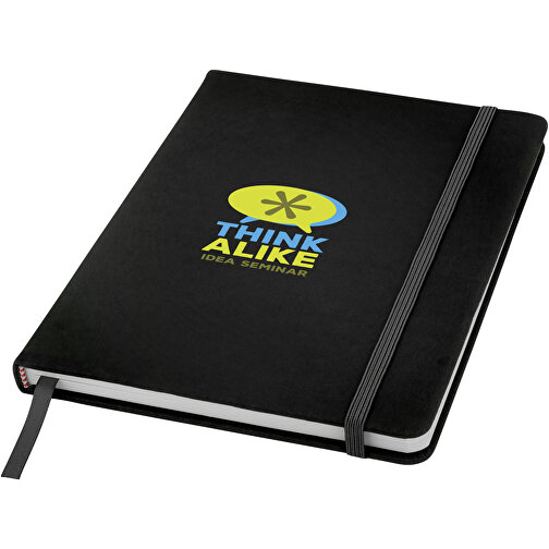Spectrum A5 Hard Cover Notizbuch , schwarz, PU Kunststoff, 21,10cm x 1,20cm x 14,00cm (Länge x Höhe x Breite), Bild 5