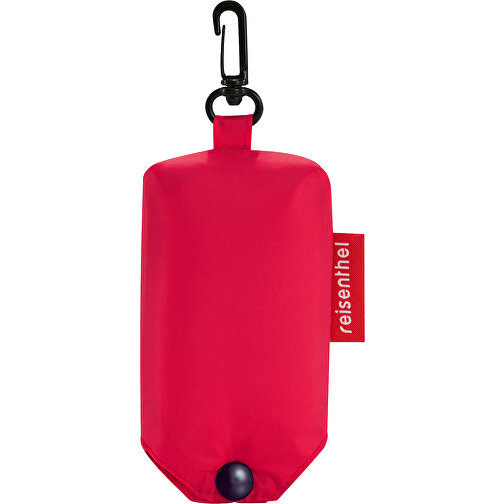 Mini Maxi Shopper Pocket , Reisenthel, rot, Obermaterial: hochwertiges recyceltes Polyestergewebe, wasserabweisend, 45,00cm x 7,00cm x 53,50cm (Länge x Höhe x Breite), Bild 2