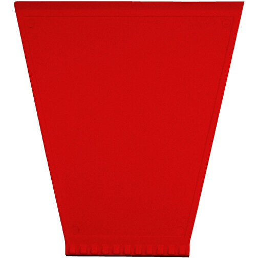 Eiskratzer 'Trapez' , standard-rot, Kunststoff, 12,30cm x 0,30cm x 11,00cm (Länge x Höhe x Breite), Bild 1