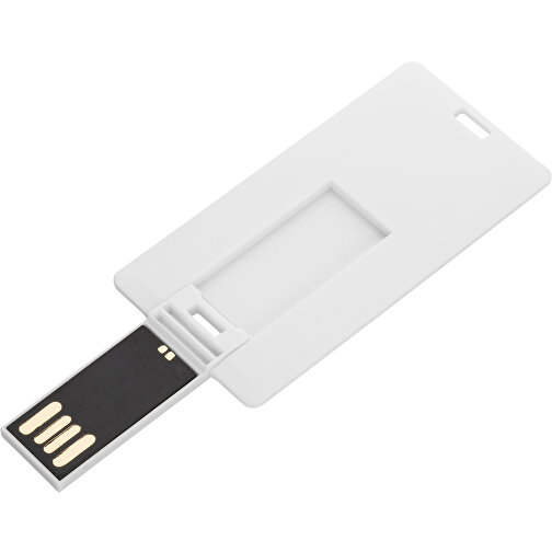 USB-Stick CARD Small 2.0 4GB Mit Verpackung , Promo Effects MB , weiß MB , 4 GB , Kunststoff MB , 3 - 10 MB/s MB , 6,05cm x 0,25cm x 3,00cm (Länge x Höhe x Breite), Bild 5